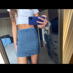 Free people Jean skirt